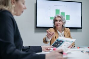 Colleagues in a business meeting