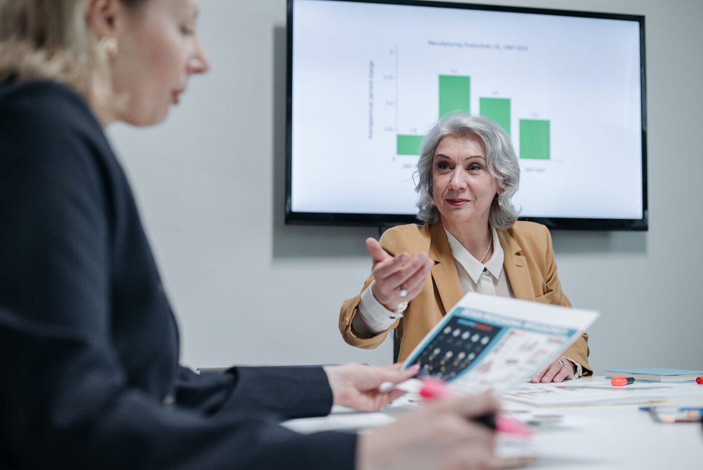 Colleagues in a business meeting